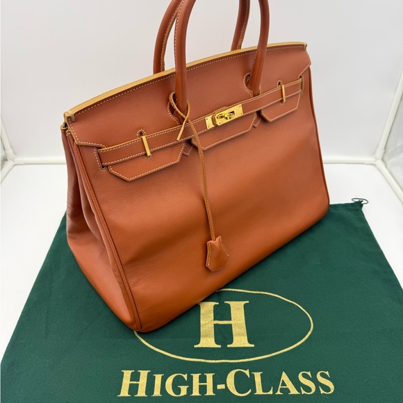 HIGH-CLASS by Claudio Budel 1971 MILANO 40 Bag in Gold • Made in ITALY - Picture 2 of 16